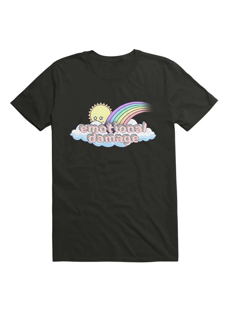 Kawaii Emotional Damage Rainbow Sun T-Shirt