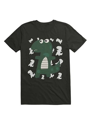Kawaii Green Dino Kids T-Shirt