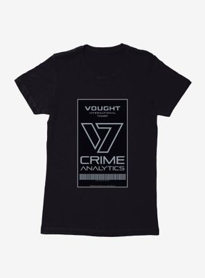 The Boys Vought Intl Tower Crime Analytics Badge Womens T-Shirt