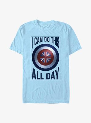 Marvel Doctor Strange The Multiverse Of Madness I Can Do This All Day Peggy Carter Shield T-Shirt