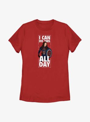 Marvel Doctor Strange The Multiverse Of Madness I Can Do This All Day Captian Carter Womens T-Shirt