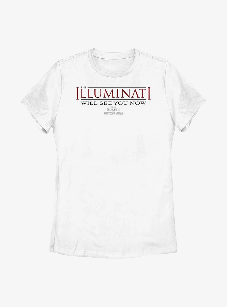 Marvel Doctor Strange The Multiverse Of Madness Illuminati Will See You Now Womens T-Shirt