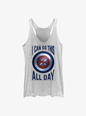 Marvel Doctor Strange The Multiverse Of Madness I Can Do This All Day Peggy Carter Shield Womens Tank Top