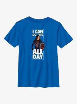Marvel Doctor Strange The Multiverse Of Madness I Can Do This All Day Captian Carter Youth T-Shirt