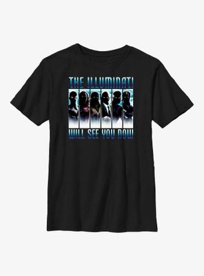 Marvel Doctor Strange The Multiverse Of Madness Illuminati Panels Youth T-Shirt