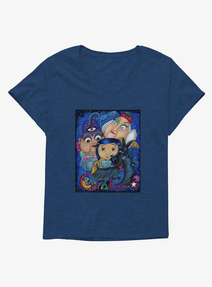 Laika Fan Art Coraline Tea Time Girls T-Shirt Plus