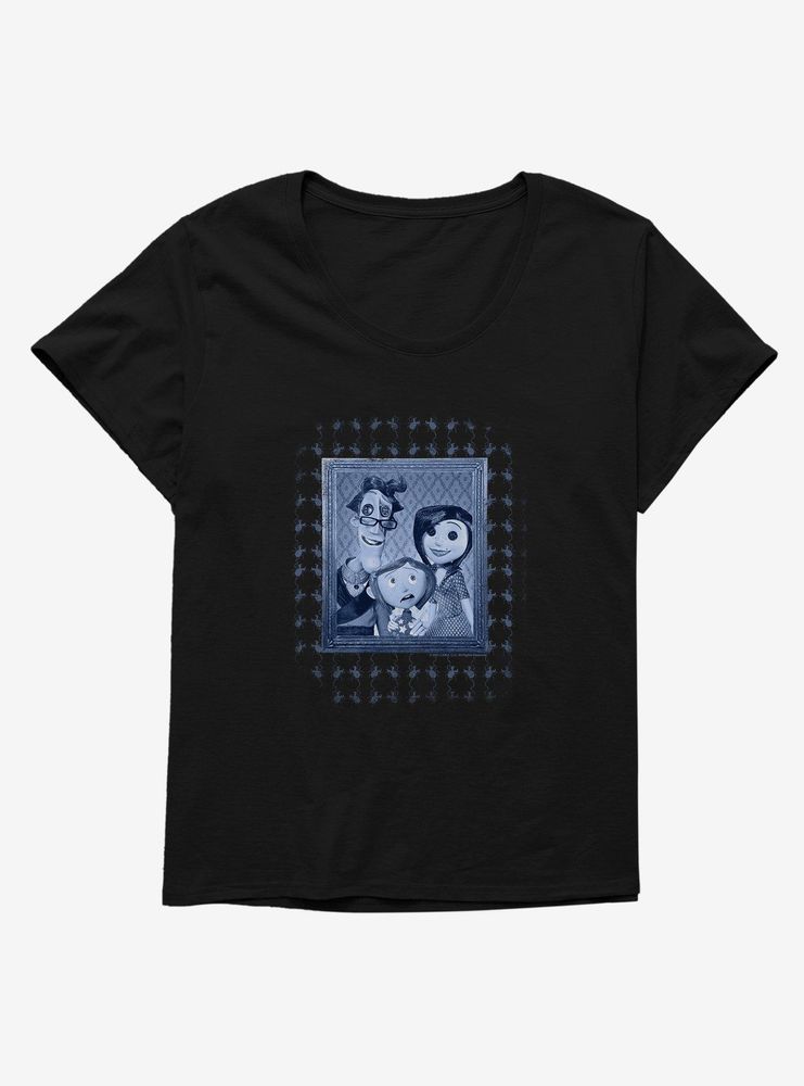 Coraline Family Portrait Womens T-Shirt Plus