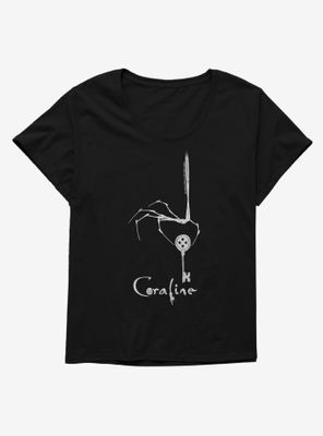 Coraline Skeleton Key Womens T-Shirt Plus
