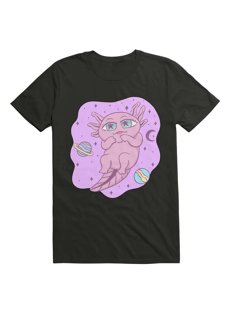 Kawaii Cute Axolotl Space T-Shirt