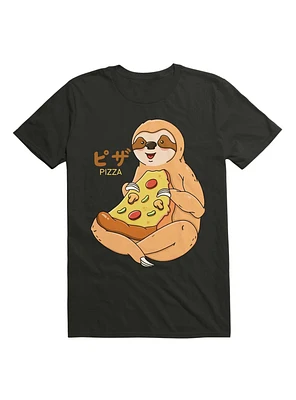 Kawaii Sloth Pizza T-Shirt