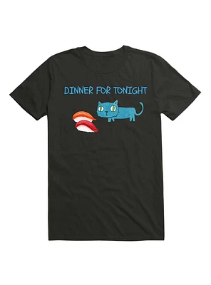 Kawaii Sushi Cat Dinner For Tonight T-Shirt