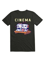 Kawaii Funny Cute Sushi Couple Watching Home Cinema T-Shirt