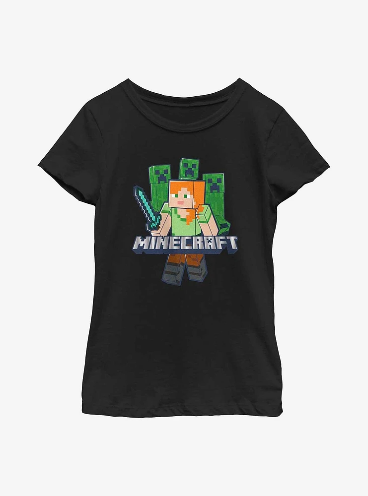 Minecraft Adventure Is An Attitude Youth Girls T-Shirt