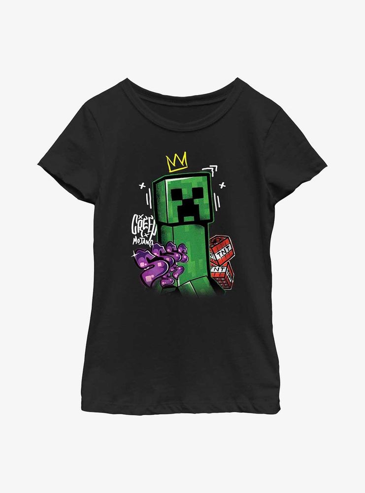 Minecraft Big Creep Crowned Youth Girls T-Shirt