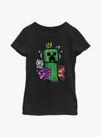 Minecraft Big Creep Crowned Youth Girls T-Shirt