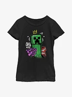 Minecraft Big Creep Crowned Youth Girls T-Shirt