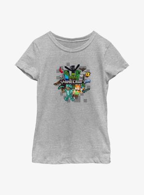 Minecraft Crafty Game On Youth Girls T-Shirt