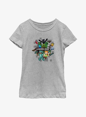 Minecraft Crafty Game On Youth Girls T-Shirt