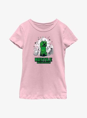 Minecraft Creeper Hostile Youth Girls T-Shirt