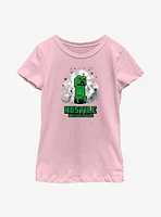 Minecraft Creeper Hostile Youth Girls T-Shirt