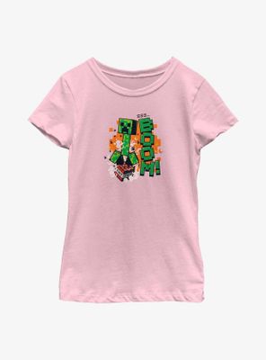 Minecraft Creeper SSS Boom Youth Girls T-Shirt