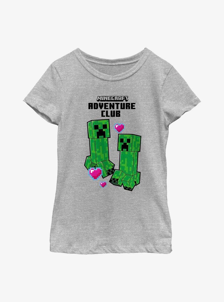 Minecraft Creeper Adventure Club Youth Girls T-Shirt