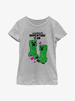 Minecraft Creeper Adventure Club Youth Girls T-Shirt