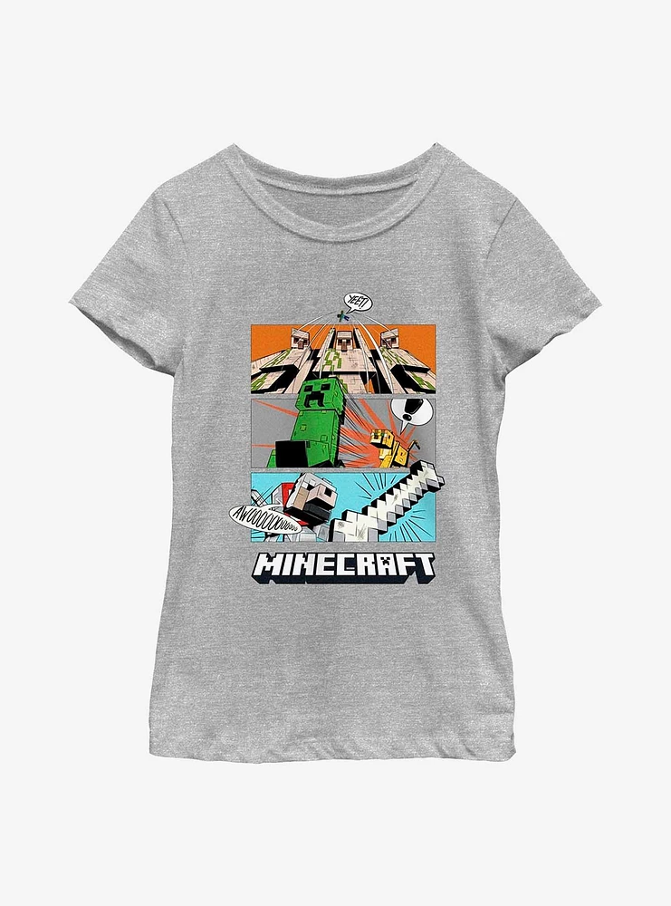 Minecraft Forced Panels Youth Girls T-Shirt