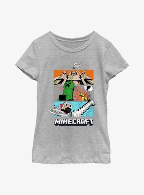 Minecraft Forced Panels Youth Girls T-Shirt