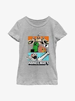 Minecraft Forced Panels Youth Girls T-Shirt