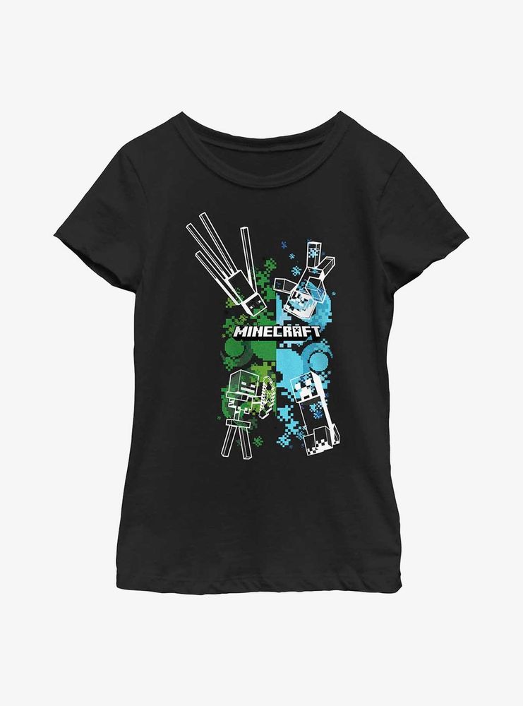 Minecraft Four Enemies Youth Girls T-Shirt