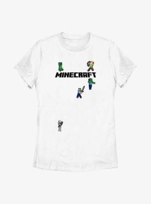 Minecraft Logo Sprites Overworld Womens T-Shirt