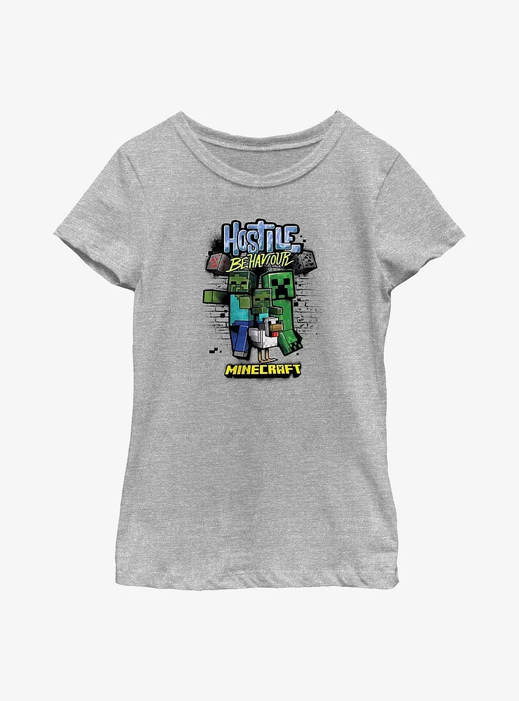 Minecraft Hostile Trio Youth Girls T-Shirt