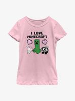 Minecraft Love Friends Youth Girls T-Shirt