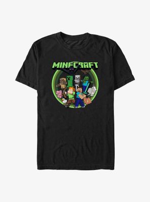 Minecraft All Aboard Circle T-Shirt