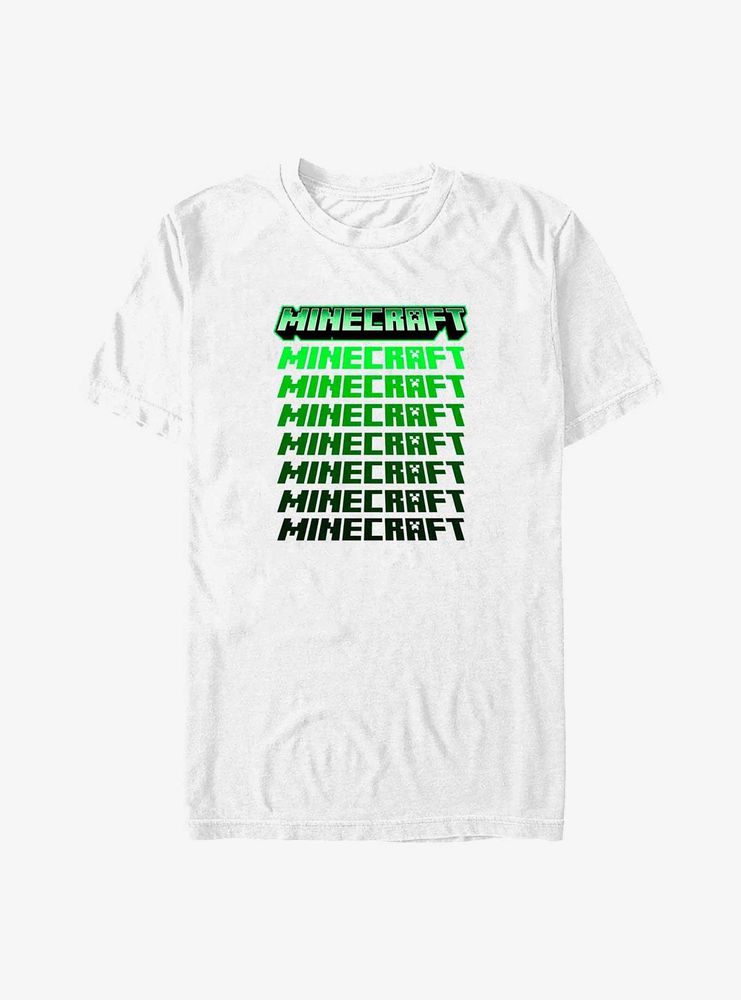 Minecraft Chrome Stacked Logo T-Shirt