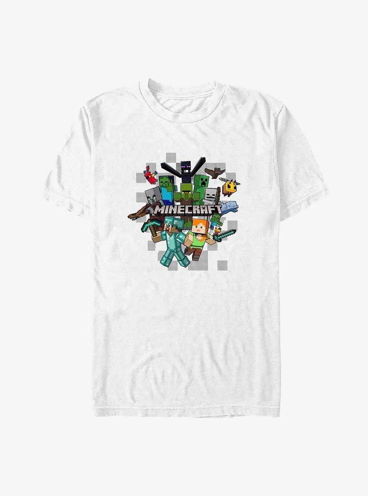 Minecraft Crafty Game On T-Shirt