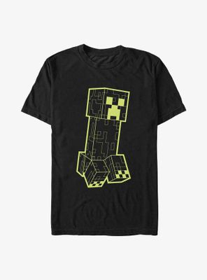 Minecraft Danger Creeper Grid T-Shirt