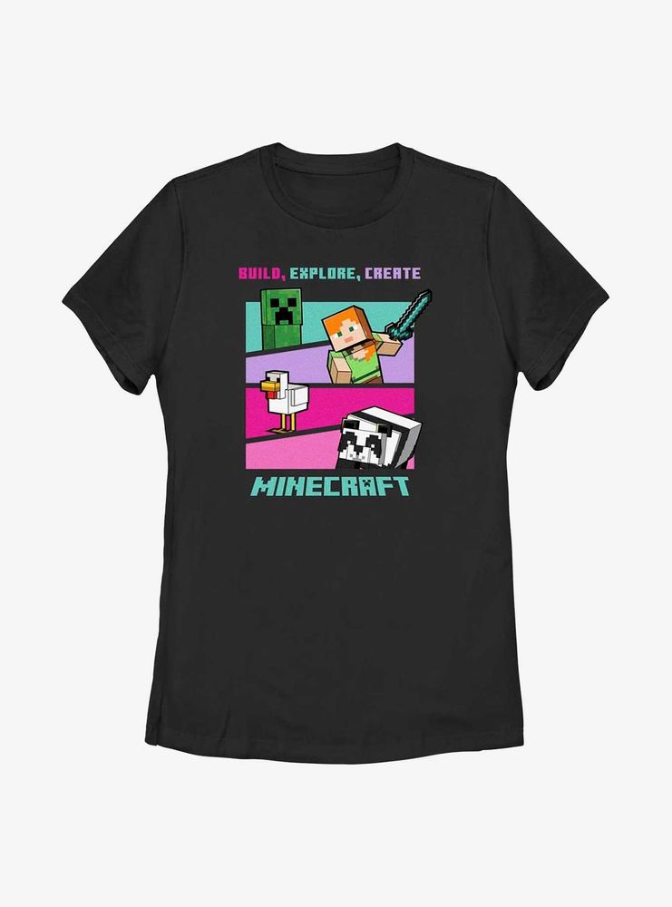 Minecraft Create Your World Womens T-Shirt