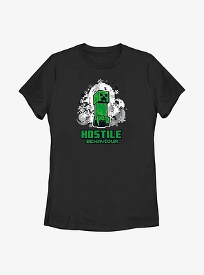 Minecraft Creeper Hostile Womens T-Shirt