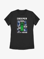 Minecraft Creeper Infogram Womens T-Shirt