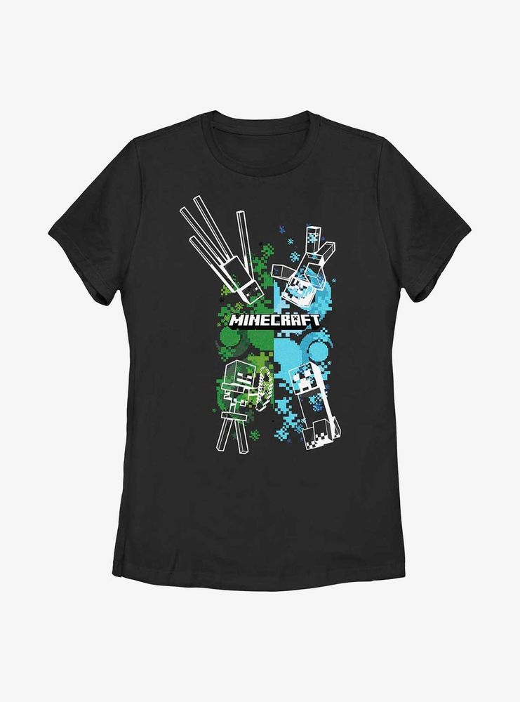 Minecraft Four Enemies Womens T-Shirt