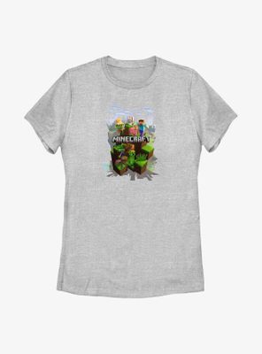 Minecraft Mine Adventure Scene Womens T-Shirt