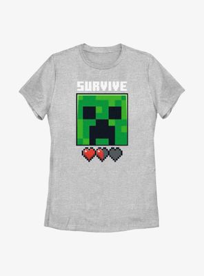 Minecraft Survive Or Game Over Womens T-Shirt