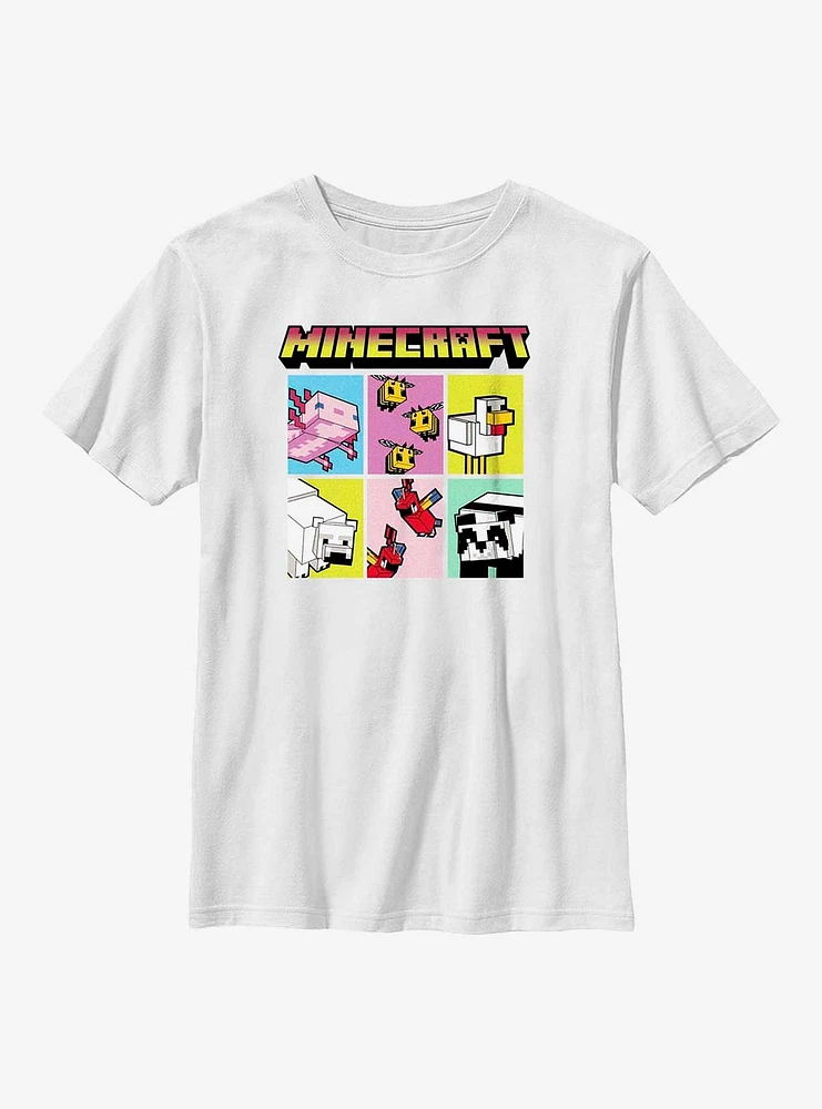 Minecraft Animal Blocks Youth T-Shirt