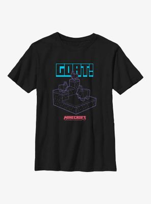 Minecraft Cave Cliff Goats Youth T-Shirt