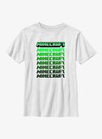 Minecraft Chrome Stacked Logo Youth T-Shirt