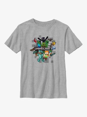 Minecraft Crafty Game On Youth T-Shirt