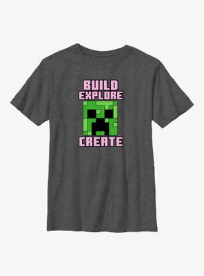 Minecraft Creeper Create Youth T-Shirt