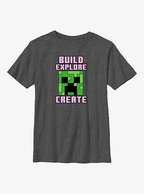 Minecraft Creeper Create Youth T-Shirt